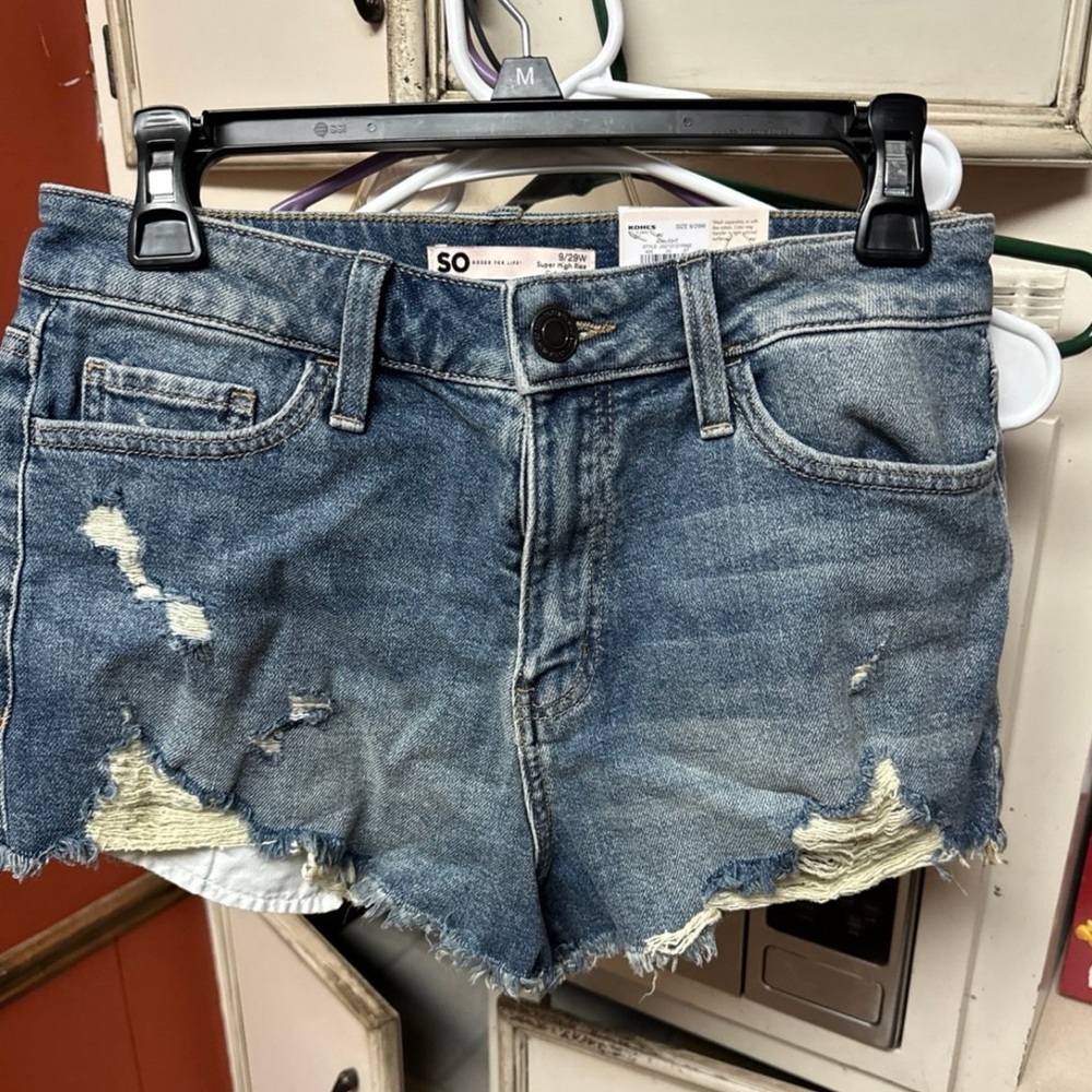 Jean shorts nwt